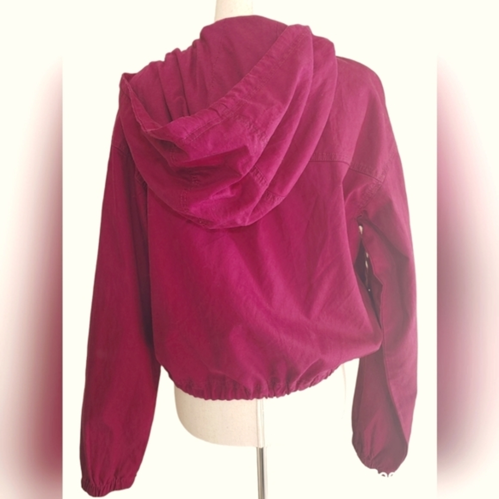 Loft Lightweight Spring Jacket Cranberry Pink Red - image 2